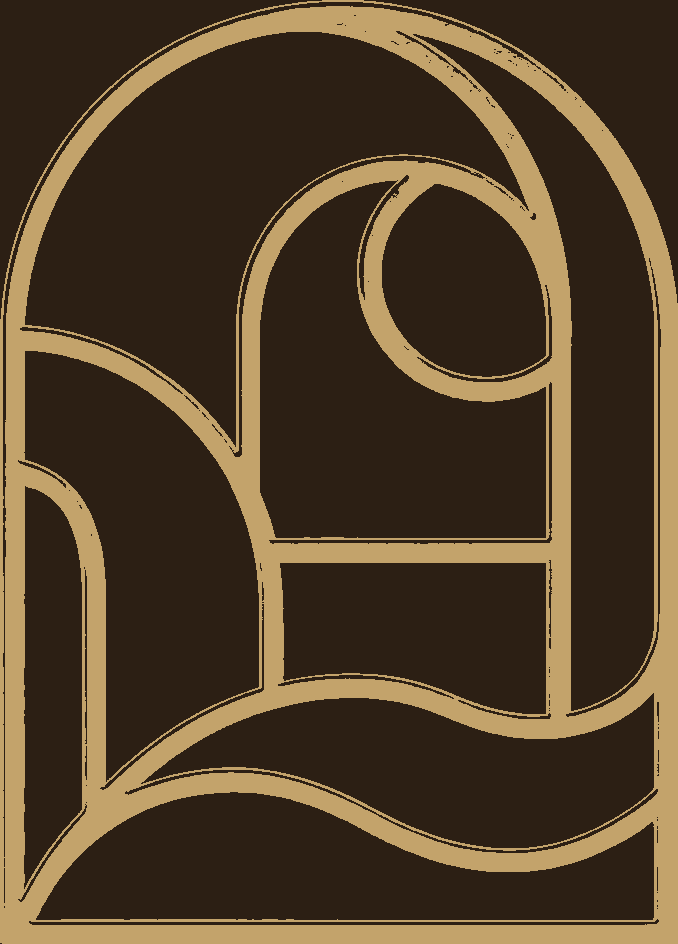 Villa Aurelia logo — zlato na temni
