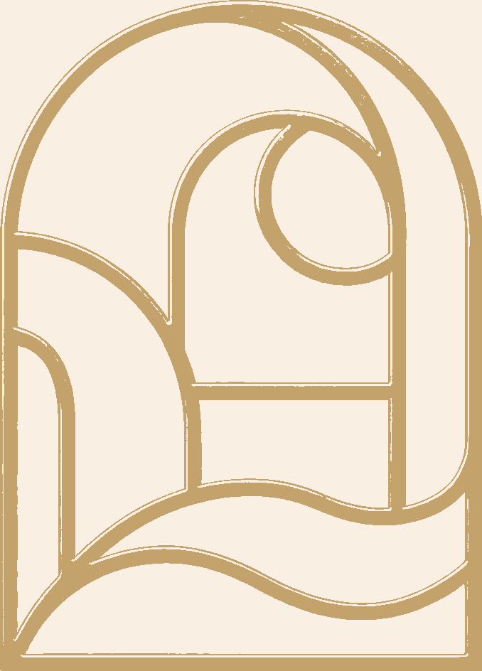 Villa Aurelia logo — zlato na slonokoščeni